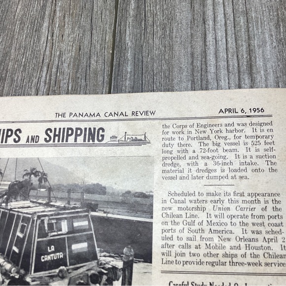 The Panama Canal REVIEW  Publication April 6 1956 Ships Shipping VINTAGE - Picture 9 of 16